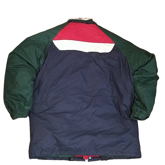 GANT VTG Color Block Down Filled Puffer, Men's Coat - Green / Red / Blue  SZ  L - Picture 4 of 7